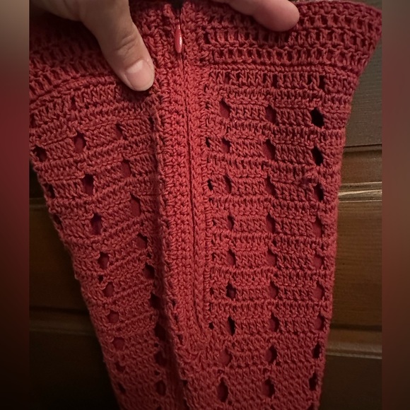 NWT Chasing Unicorns My Wild Love Crochet Skirt in Port Size S - Picture 6 of 8